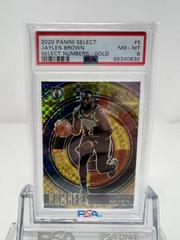 Jaylen Brown [Gold] #5 Basketball Cards 2020 Panini Select Numbers Prices