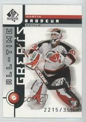 Martin Brodeur Hockey Cards 2001 SP Authentic Prices