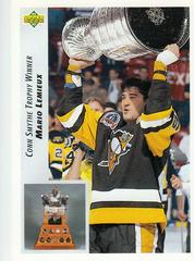 Mario Lemieux [Conn Smythe Trophy Winner] #436 Hockey Cards 1992 Upper Deck Prices