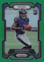 Zay Flowers [Green] #307 Football Cards 2023 Panini Prizm Prices