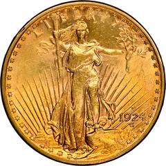 1924 D Coins Saint-Gaudens Gold Double Eagle Prices