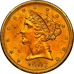 1903 S Coins Liberty Head Half Eagle Prices