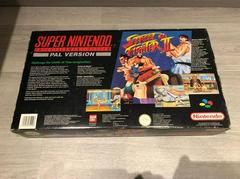Back Of Box | Super Nintendo Street Fighter 2 Edition PAL Super Nintendo