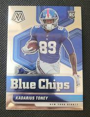 Kadarius Toney #11 Football Cards 2021 Panini Mosaic Blue Chips Prices