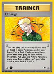 Lt. Surge [1st Edition] #101 Pokemon Gym Heroes Prices