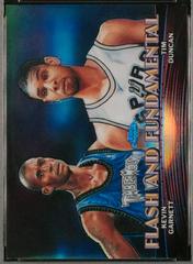 Kevin Garnett, Tim Duncan [Refractor] Basketball Cards 2000 Topps Chrome Combos Prices