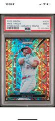Mike Trout [Giraffe Prizm] #SG-5 Baseball Cards 2022 Panini Prizm Stained Glass Prices