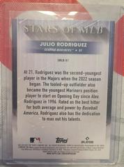 Card Back | Julio Rodriguez Baseball Cards 2022 Topps Update Stars of MLB