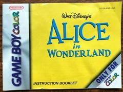 Alice In Wonderland - Manual | Alice in Wonderland GameBoy Color