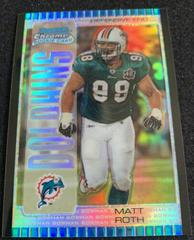 Matt Roth [Silver Refractor] #139 Football Cards 2005 Bowman Chrome Prices