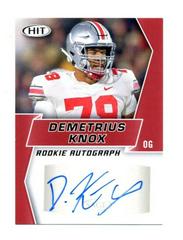 Demetrius Knox [Red-Autograph] #A-90 Football Cards 2019 Sage Hit Prices
