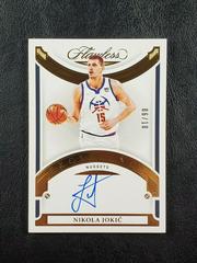 Nikola Jokic [Excellence Signatures Gold] #EXS-JOK Basketball Cards 2020 Panini Flawless Prices