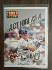 Robin yount Baseball Cards 1993 Panini Donruss Triple Play Action Baseball Prices