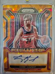 Corey Kispert [Orange Ice] Basketball Cards 2021 Panini Prizm Rookie Penmanship Prices