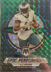 A.J. Brown [Green] #EP-AB Football Cards 2023 Panini Mosaic Epic Performers Prices