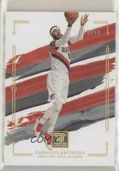 Carmelo Anthony [Holo Gold] Basketball Cards 2020 Panini Impeccable Prices