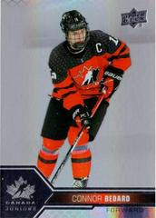 Connor Bedard [Pillars of Light] #23 Hockey Cards 2022 Upper Deck Team Canada Juniors Prices
