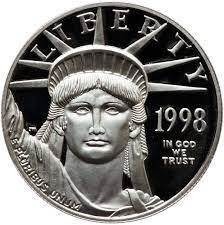 1998 Coins $100 American Platinum Eagle Prices