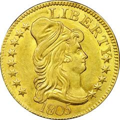 1805 Coins Draped Bust Half Eagle Prices