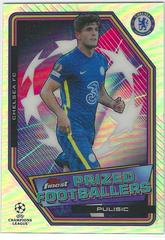 Christian Pulisic #PF-10 Soccer Cards 2021 Topps Finest UEFA Champions League Prized Footballers Prices