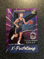Nico Mannion [Purple Laser] Basketball Cards 2020 Donruss Great X-Pectations Prices