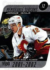 Jarome Iginla #183 Hockey Cards 2002 Upper Deck Prices