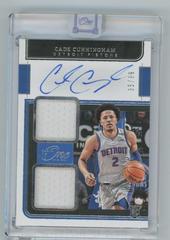 Cade Cunningham #RD-CCH Basketball Cards 2021 Panini One and One Rookie Dual Jersey Autographs Prices