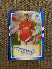 Luke Shaw [Blue Refractor] Soccer Cards 2020 Topps Chrome UEFA Champions League Autographs Prices
