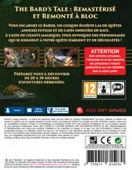 Back Cover | Bard's Tale: Remastered and Resnarkled PAL Playstation Vita