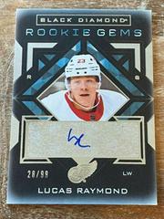 Lucas Raymond [Spectrum] #RG-LR Hockey Cards 2021 Upper Deck Black Diamond Rookie Gems Prices