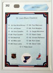 Backside | Brett Hull [Checklist] Hockey Cards 1990 Upper Deck
