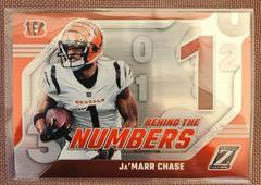 Ja'Marr Chase #11 Football Cards 2023 Panini Zenith Behind the Numbers Prices