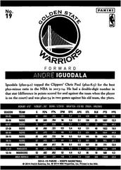 Back Of Card | Andre Iguodala Basketball Cards 2014 Panini Hoops