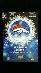 Back | Marvin Mims Football Cards 2023 Panini Donruss Rookie Holiday Sweater