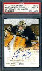 Marc Andre Fleury [Autograph] Hockey Cards 2003 SP Authentic Prices