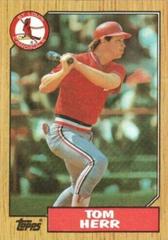 Tom Herr #721 Baseball Cards 1987 Topps Prices