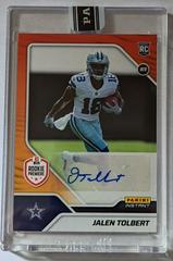 Jalen Tolbert [Orange Autograph] Football Cards 2022 Panini Instant RPS First Look Prices