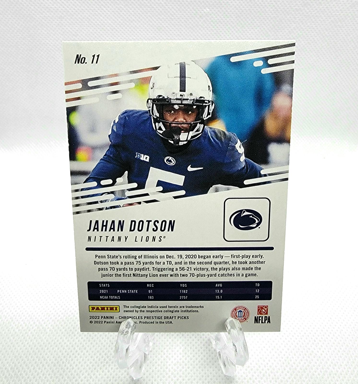 Jahan Dotson #11 Prices [Rookie] | 2022 Panini Chronicles Draft Picks ...