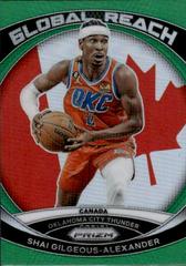 Shai Gilgeous-Alexander [Green] #6 Basketball Cards 2023 Panini Prizm Global Reach Prices