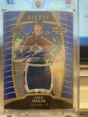 Cale Makar [Blue Line Autograph Jersey Relic] #80 Hockey Cards 2019 Upper Deck Allure Prices