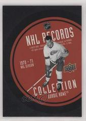 Gordie Howe Hockey Cards 2021 Upper Deck Record Collections Prices