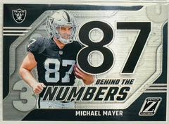 Michael Mayer #21 Football Cards 2023 Panini Zenith Behind the Numbers Prices