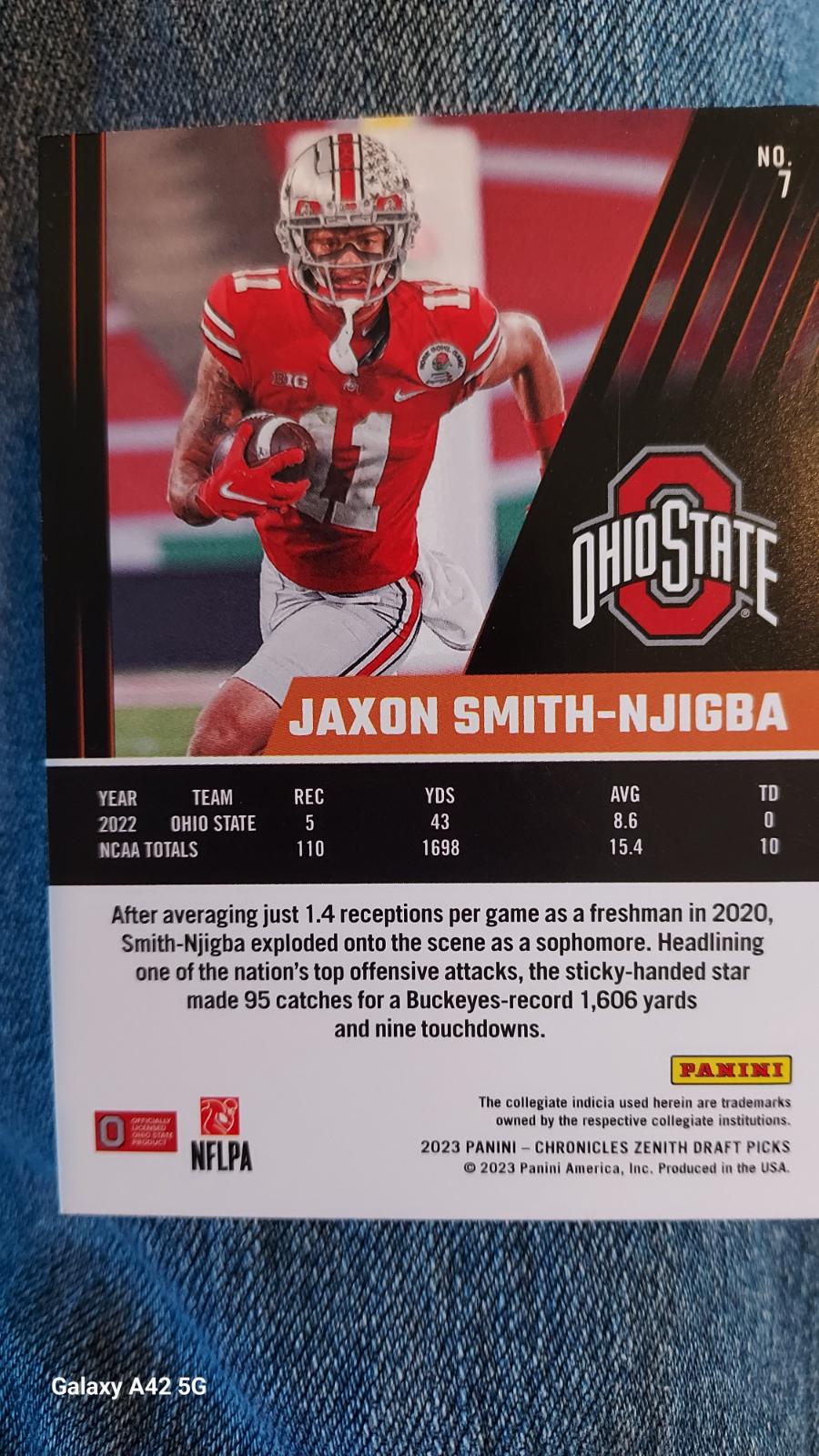 Jaxon Smith Njigba 7 Prices Rookie 2023 Panini Chronicles Draft