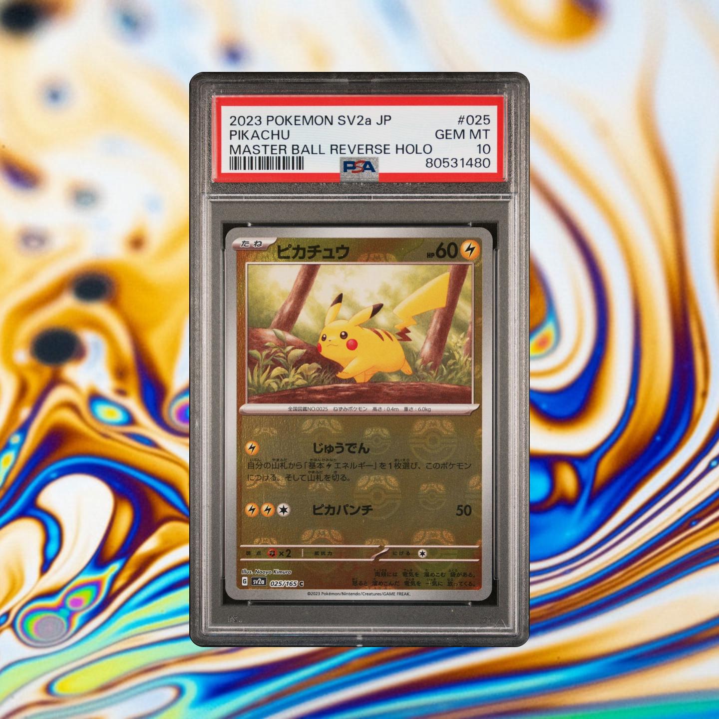 Pikachu [Master Ball] PSA 10 Pokemon Japanese Scarlet & Violet