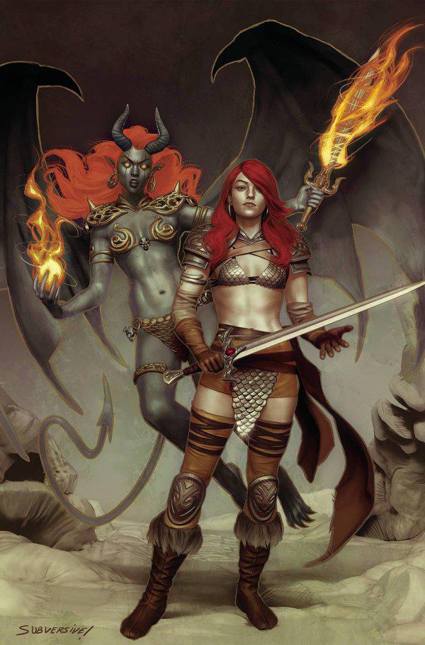 Red Sonja / Hell Sonja [Puebla Limited Virgin] #2 (2023) Comic Books Red Sonja / Hell Sonja