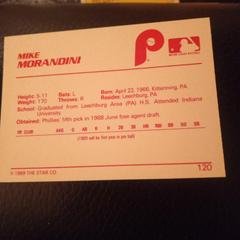 Different Card # | Mike Morandini Baseball Cards 1989 Star