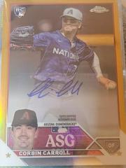 Corbin Carroll [Gold] #ASGA-CC Baseball Cards 2023 Topps Chrome Update All Star Game Autographs Prices