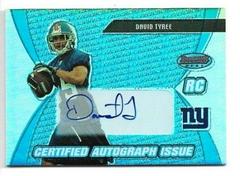 David Tyree [Certified Autograph Blue] #119 Football Cards 2003 Bowman's Best Prices