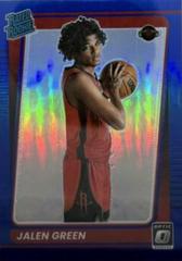 Jalen Green [Blue] #159 Basketball Cards 2021 Panini Donruss Optic Prices