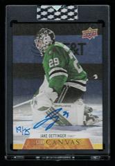 Jake Oettinger Hockey Cards 2020 Upper Deck Clear Cut Canvas Signatures Prices